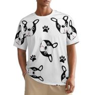 AILLOSA All Over YH-184 Kısa Kollu Baskılı Erkek T-shirt