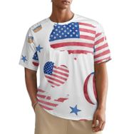 AILLOSA All Over YH-195 Kısa Kollu Baskılı Erkek T-shirt