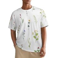 AILLOSA All Over YH-216 Kısa Kollu Baskılı Erkek T-shirt