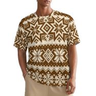 AILLOSA All Over YH-234 Kısa Kollu Baskılı Erkek T-shirt