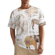 AILLOSA All Over YH-250 Kısa Kollu Baskılı Erkek T-shirt