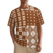 AILLOSA All Over YH-252 Kısa Kollu Baskılı Erkek T-shirt