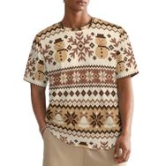 AILLOSA All Over YH-254 Kısa Kollu Baskılı Erkek T-shirt