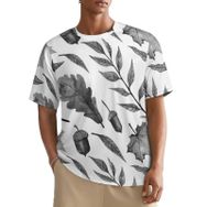 AILLOSA All Over YH-256 Kısa Kollu Baskılı Erkek T-shirt