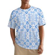 AILLOSA All Over YH-267 Kısa Kollu Baskılı Erkek T-shirt