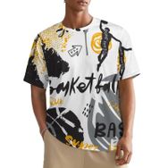 AILLOSA All Over YH-330 Kısa Kollu Baskılı Erkek T-shirt