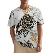 AILLOSA All Over YH-344 Kısa Kollu Baskılı Erkek T-shirt
