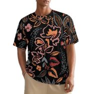 AILLOSA All Over YH-350 Kısa Kollu Baskılı Erkek T-shirt