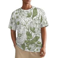 AILLOSA All Over YH-357 Kısa Kollu Baskılı Erkek T-shirt