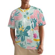 AILLOSA All Over YH-365 Kısa Kollu Baskılı Erkek T-shirt