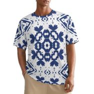 AILLOSA All Over YH-37 Kısa Kollu Baskılı Erkek T-shirt