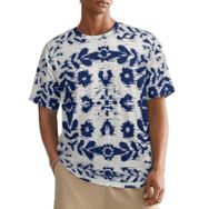AILLOSA All Over YH-38 Kısa Kollu Baskılı Erkek T-shirt