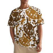 AILLOSA All Over YH-380 Kısa Kollu Baskılı Erkek T-shirt