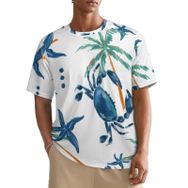 AILLOSA All Over YH-394 Kısa Kollu Baskılı Erkek T-shirt