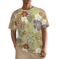 AILLOSA All Over YH-403 Kısa Kollu Baskılı Erkek T-shirt