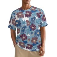 AILLOSA All Over YH-409 Kısa Kollu Baskılı Erkek T-shirt