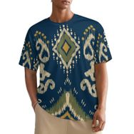 AILLOSA All Over YH-41 Kısa Kollu Baskılı Erkek T-shirt