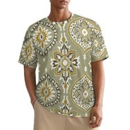 AILLOSA All Over YH-42 Kısa Kollu Baskılı Erkek T-shirt