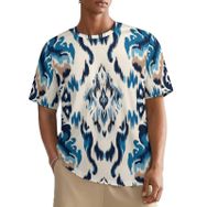 AILLOSA All Over YH-43 Kısa Kollu Baskılı Erkek T-shirt
