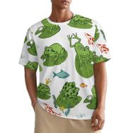 AILLOSA All Over YH-432 Kısa Kollu Baskılı Erkek T-shirt