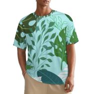 AILLOSA All Over YH-435 Kısa Kollu Baskılı Erkek T-shirt