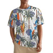 AILLOSA All Over YH-437 Kısa Kollu Baskılı Erkek T-shirt