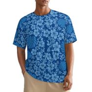 AILLOSA All Over YH-442 Kısa Kollu Baskılı Erkek T-shirt
