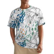 AILLOSA All Over YH-443 Kısa Kollu Baskılı Erkek T-shirt
