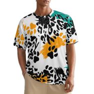 AILLOSA All Over YH-444 Kısa Kollu Baskılı Erkek T-shirt
