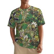 AILLOSA All Over YH-446 Kısa Kollu Baskılı Erkek T-shirt