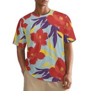 AILLOSA All Over YH-447 Kısa Kollu Baskılı Erkek T-shirt