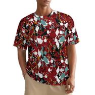 AILLOSA All Over YH-45 Kısa Kollu Baskılı Erkek T-shirt