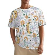 AILLOSA All Over YH-461 Kısa Kollu Baskılı Erkek T-shirt