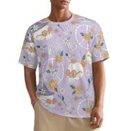 AILLOSA All Over YH-462 Kısa Kollu Baskılı Erkek T-shirt