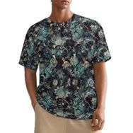 AILLOSA All Over YH-488 Kısa Kollu Baskılı Erkek T-shirt