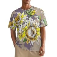 AILLOSA All Over YH-49 Kısa Kollu Baskılı Erkek T-shirt