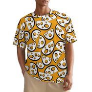 AILLOSA All Over YH-499 Kısa Kollu Baskılı Erkek T-shirt