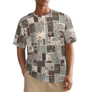AILLOSA All Over YH-511 Kısa Kollu Baskılı Erkek T-shirt