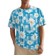 AILLOSA All Over YH-519 Kısa Kollu Baskılı Erkek T-shirt