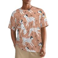 AILLOSA All Over YH-520 Kısa Kollu Baskılı Erkek T-shirt