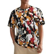 AILLOSA All Over YH-523 Kısa Kollu Baskılı Erkek T-shirt
