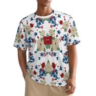 AILLOSA All Over YH-533 Kısa Kollu Baskılı Erkek T-shirt