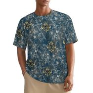 AILLOSA All Over YH-573 Kısa Kollu Baskılı Erkek T-shirt
