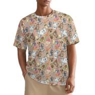 AILLOSA All Over YH-575 Kısa Kollu Baskılı Erkek T-shirt