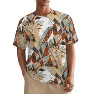 AILLOSA All Over YH-585 Kısa Kollu Baskılı Erkek T-shirt