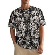 AILLOSA All Over YH-591 Kısa Kollu Baskılı Erkek T-shirt