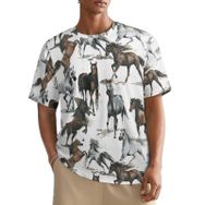 AILLOSA All Over YH-596 Kısa Kollu Baskılı Erkek T-shirt