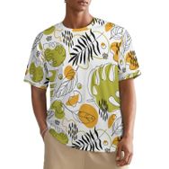 AILLOSA All Over YH-602 Kısa Kollu Baskılı Erkek T-shirt