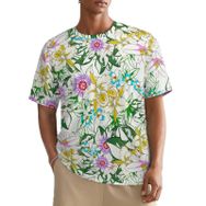 AILLOSA All Over YH-606 Kısa Kollu Baskılı Erkek T-shirt