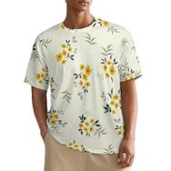 AILLOSA All Over YH-61 Kısa Kollu Baskılı Erkek T-shirt
